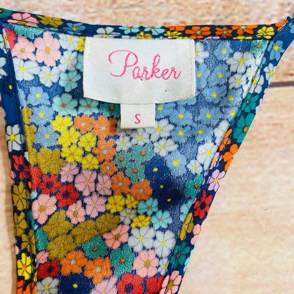 Parker‎ Floral silk dress size S - Picture 4 of 9